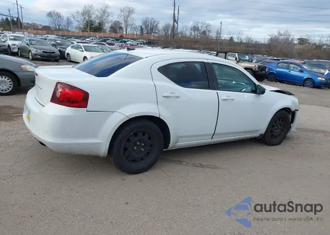 2012 Dodge Avenger Se z USA, uszkodzony, nr VIN 1C3CDZAB4CN177412